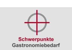 Grafik Schwerpunkte im Gastrobedarf-Fachmarkt
